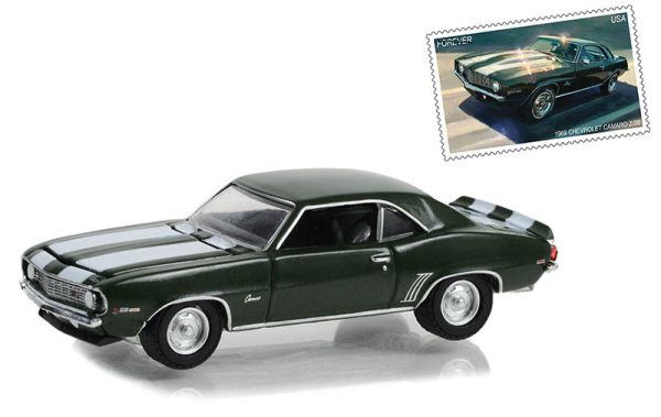 GREEN30372 - 1969 CHEVROLET Camaro Z28 uit de serie UNITED STATES POSTAL SERVICE in blisterverpakking - 1