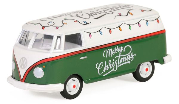 GREEN30484 - VOLKSWAGEN Type 2 Panel Van Noël 2024 uit de MERRY CHRISTMAS serie in blisterverpakking - 1