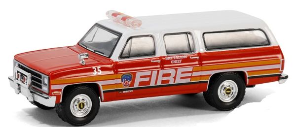 GREEN30501 - CHEVROLET Suburban 1991 New York Fire Department - FDNY Bataillion Chief in blisterverpakking - 1