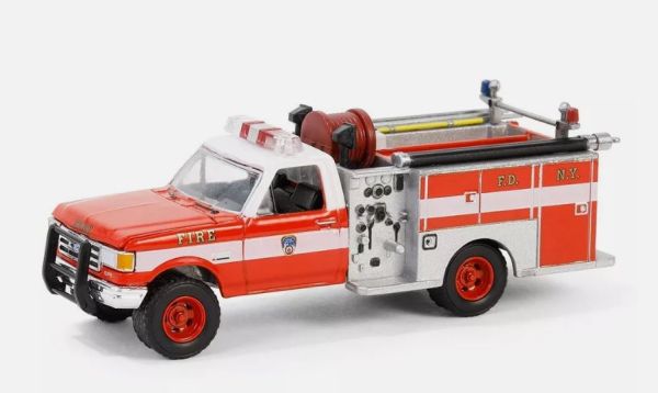 GREEN30502 - FORD F-350 1987 New York Brandweer onder blisterverpakking - 1