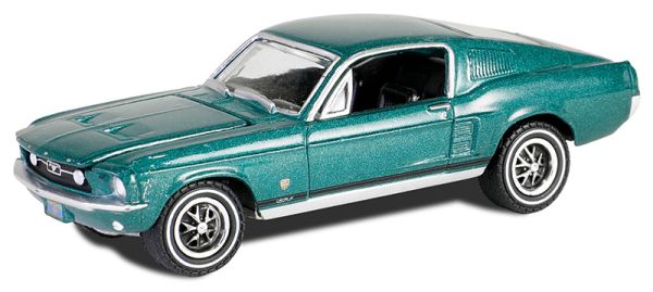 GREEN30505 - FORD Mustang GT Fastback groen HIGH COUTRY SPECIAL uit 1967 in blisterverpakking - 1