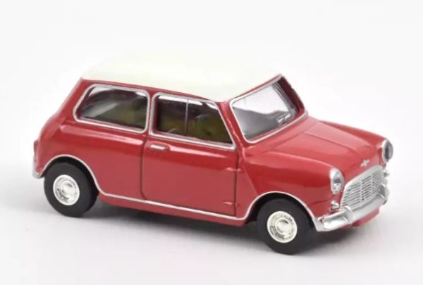 NOREV310520 - 1964 MINI COOPER S Tartan Red met wit dak - 1