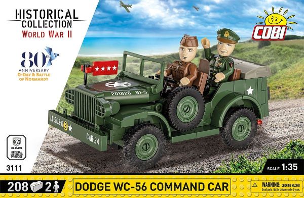 COB3111 - DODGE WC-56 Commandowagen - 80ste Verjaardag - 208 Onderdelen - 1