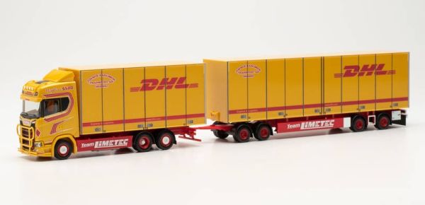 HER314213 - SCANIA CS 20 HD 6X2 met oplegger met 4 assen DHL - 1