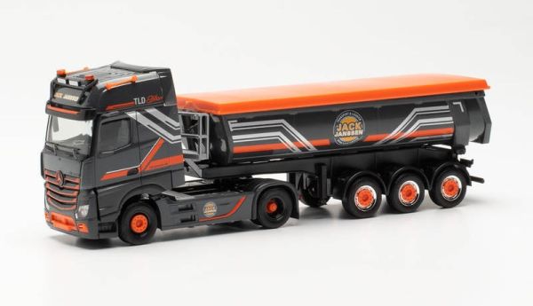 HER314565 - MERCEDES ACTROS 18 GIGASPACE 4x2 met 3-assige kipperaanhanger JACK JANSSEN - 1