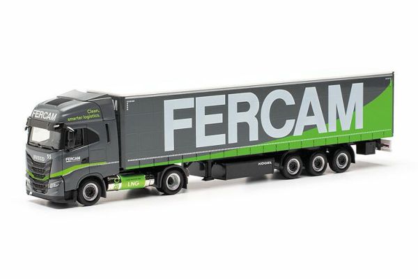 HER315029 - IVECO S-Way 4x2 met 3-assige zeildoekaanhangwagen FERCAM - 1