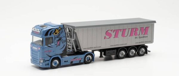 HER315234 - SCANIA CS 20 HD 4x2 met 3-assige aanhangwagen STURM - 1