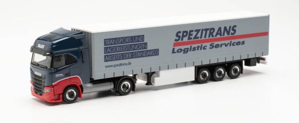 HER315258 - IVECO S-WAY LNG 4x2 oplegger 3 assen gedekt SPEZITRANS - 1