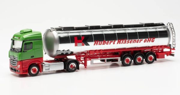 HER315395 - MERCEDES ACTROS STREAMSPACE 4x2 met 3-assige chroomtankwagen HUBERT KLAESENER - 1