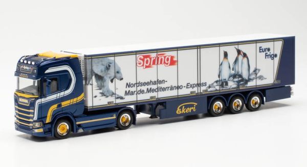 HER315586 - SCANIA CS 20 HD 4x2 met 3-assige oplegger SPRING - 1