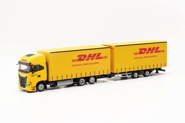 HER315890 - Vrachtwagen met DHL trailer - IVECO S-Way LNG Porteur  - 1