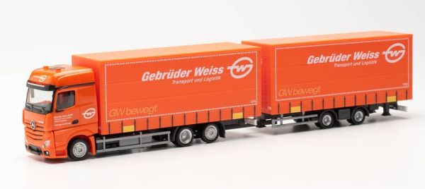 HER316149 - MERCEDES Actros Bigspace 6x2 met 2-assige aanhangwagen GEBRUDER WEISS - 1