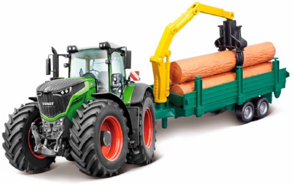 BUR31651 - FENDT 1050 Vario met bosbouw aanhanger - 1