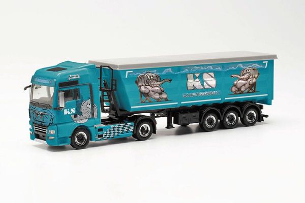 HER316538 - MAN TGX XXL E6C 4x2 met 3-assige kipper KS Containerdienst - 1