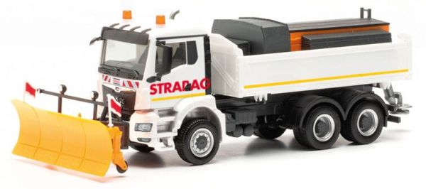 HER317085 - MAN TGS NN 6x4 bakwagen met STRABAG sneeuwschuiver - 1