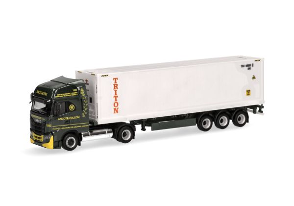 HER317146 - IVECO S-Way LNG ANCOTRANS 4x2 met 3-assige containeraanhangwagen TRITON - 1