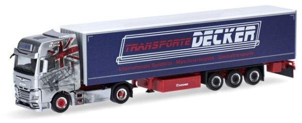 HER317313 - MAN TGX GX 4x2 met 3-assige dekzeilaanhangwagen DECKER DUREN - 1