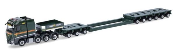 HER317337 - MERCEDES BENZ Arocs 8x4 met 3 + 6-assige low loader trailer EMIL EGGER - 1