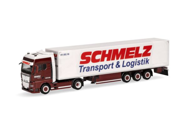 HER317351 - MAN TGX GX 4x2 met 3-assige trailer SCHMELZ KASSEL - 1