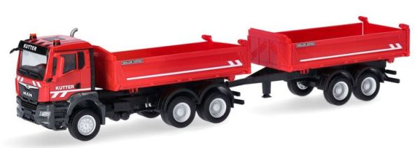 HER317498 - MAN TGS 6x4 kipper met 2-assige trailer KUTTER - 1