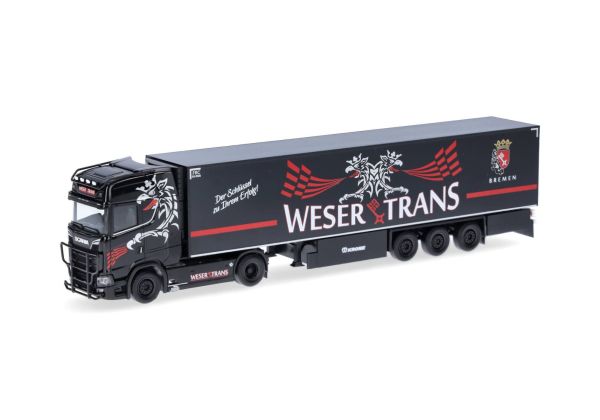 HER317665 - SCANIA CS 20 HD 4x2 met 3-assige aanhanger WESER-TRANS BREMEN - 1