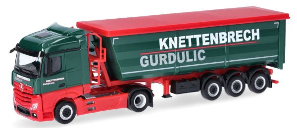 HER318518 - MERCEDES BENZ Actros 4x2 met overdekte kiepwagen 3 assen KNETTENBRECH EN GURDULIC - 1