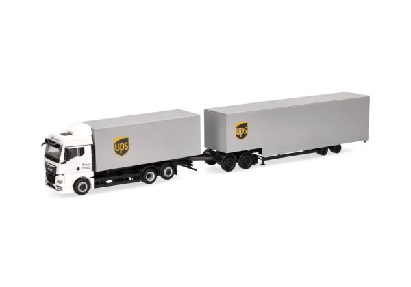 HER318570 - MAN TGX GM 6x2 met dolly en UPS 2-assige containerdrager - 1