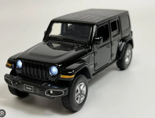 TAY321120002 - JEEP Wrangler Sahara Zwart met geluid en licht - 1