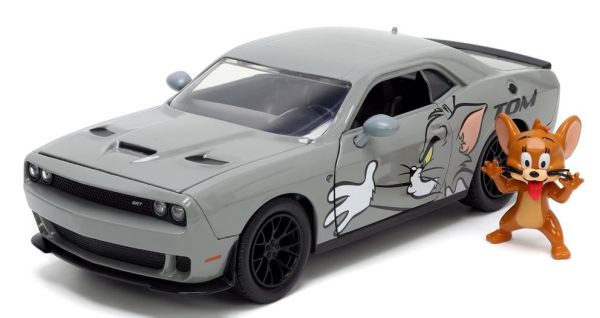 JAD33722 - DODGE Challenger Hellcat TOM & JERRY met figuur JERRY 2015 - 1