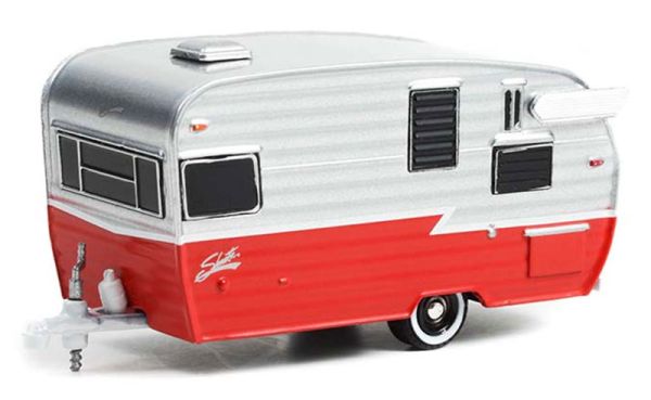 GREEN34120-F - Caravan Shasta Airflyte 1962 uit de HITCHED Homes serie onder blister. - 1