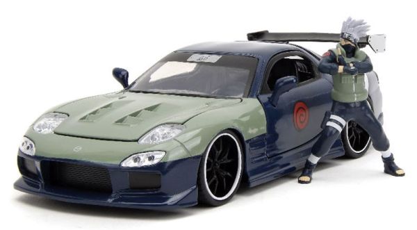 JAD34370 - MAZDA RX-7 met blauw Kakashi figuurtje 1995 NARUTO - 1