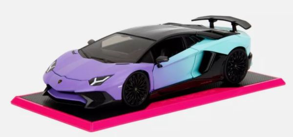 JAD35199 - LAMBORGHINI Aventador blauw en paars - PINK SLIPS - 1