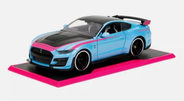 JAD35200 - FORD Mustang Shelby GT500 2020 blauw - ROZE SLIPS - 1