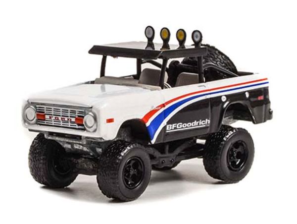 GREEN35230-A - 1969 FORD Bronco Baja BFGoodrich uit de ALL-TERRAIN serie in blisterverpakking - 1