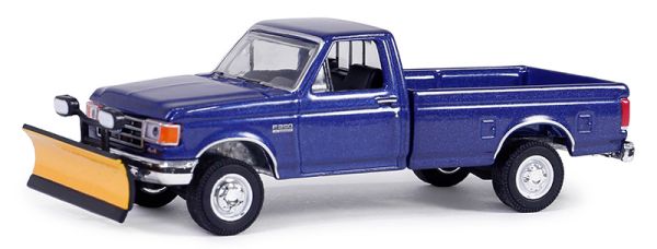 GREEN35280-E - 1991 FORD F-250 XL blauw uit de serie BLUE COLLAR in blisterverpakking - 1