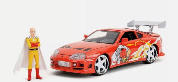 JAD35347 - TOYOTA Supra 1995 rood met figuirne ONE PUNCH MAN - 1