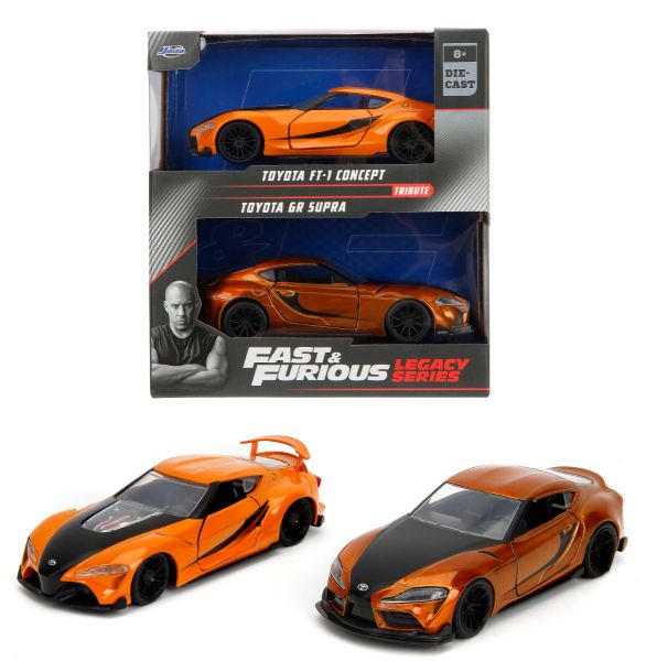 JAD35401 - TOYOTA FT-1 Concept oranje en TOYOTA GR Supra FAST & FURIOUS - 1