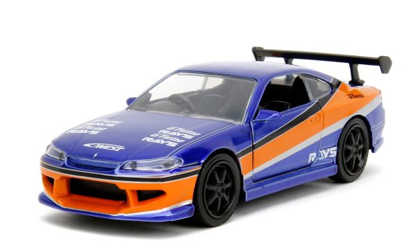 JAD34446 - NISSAN Silvia S15 2001 blauw en oranje SNEL & GEZELLIG - 1