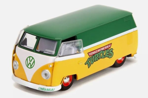 JAD35666 - VOLKSWAGEN Bus 1961 Geel en groen - TORTUES NINJA - 1