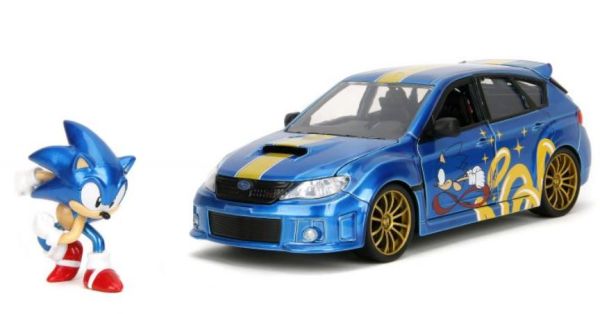 JAD35871 - SUBARU Impreza WRX STI 2012 blauw met SONIC beeldje - 1