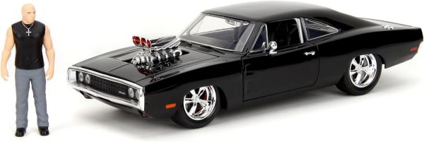 JAD35907 - DODGE Charger 1970 Zwart met Dom's beeldje FAST & FURIOUS - 1