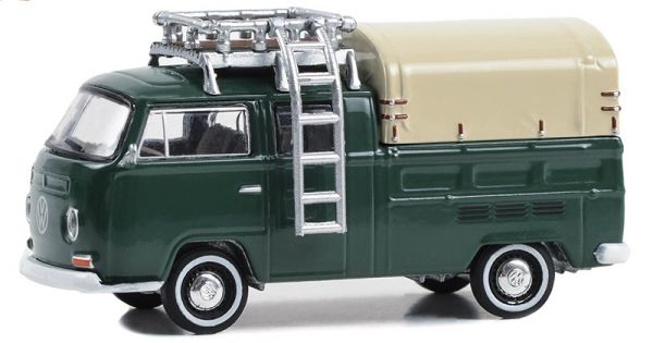 GREEN36090-C - Pick-up VOLKSWAGEN Type 2 met dubbele cabine uit de CLUB VEE-DUB serie in blisterverpakking - 1