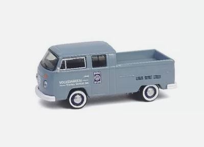 GREEN36110-D - 1978 VOLKSWAGEN Type 2 Dubbele Cabine Pick-up grijs uit de serie CLUB VEE-DUB in blisterverpakking - 1