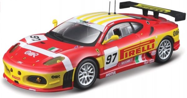 BUR36303RO - FERRARI F430 GT2 #97 2008 rood en geel - 1