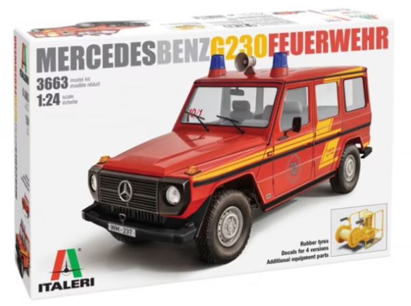 ITA3663 - MERCEDES G230 Brandweerman om te monteren en te schilderen - 1