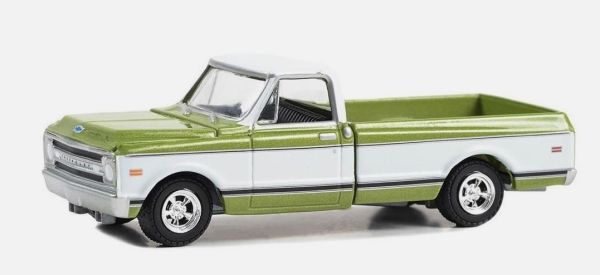 GREEN37300-C - 1972 CHEVROLET C-10 Custom uit de 50th Anniversary serie BARRETT JACKSON in blisterverpakking - 1