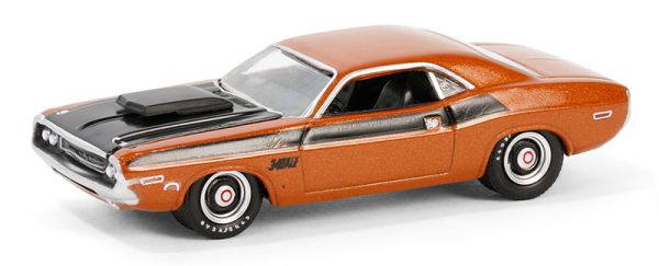 GREEN37310-C - DODGE Challenger T/A 1970 Oranje uit de BARRETT JACKSON reeks in blisterverpakking - 1