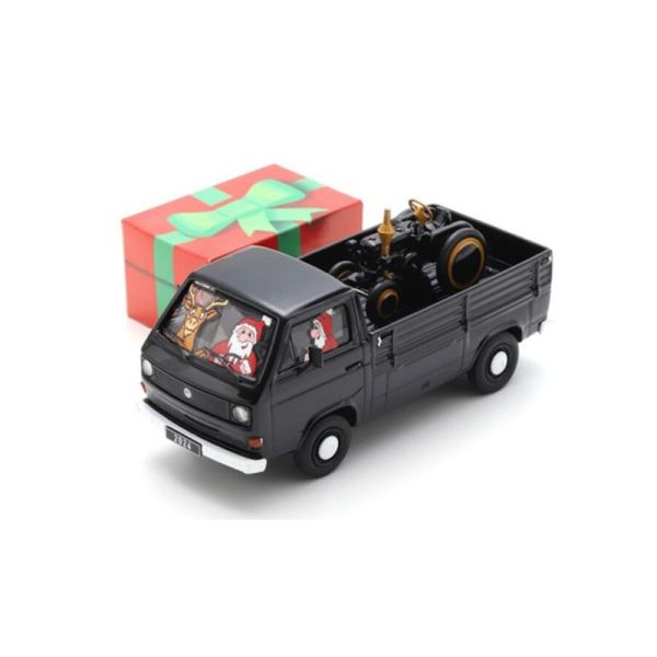 SCH3763 - VOLKSWAGEN T3 Kerstmis 2024 met Piccolo Bulldog - 1