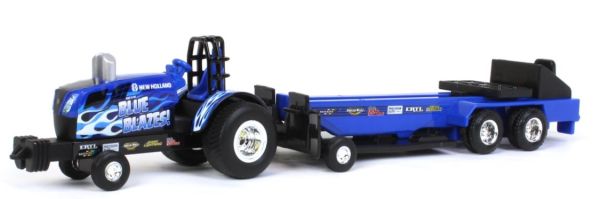 ERT37940-1 - NEW HOLLAND BLUE BLAZES trekker met aanhanger - 1