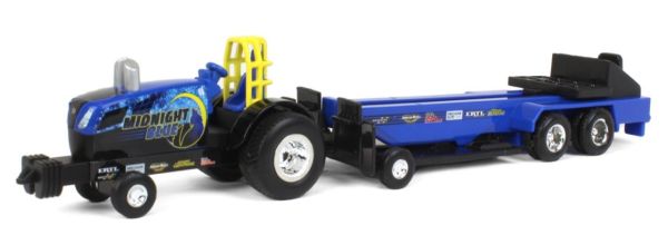 ERT37940-2 - NEW HOLLAND MIDNIGHT BLUE trekker met aanhanger - 1